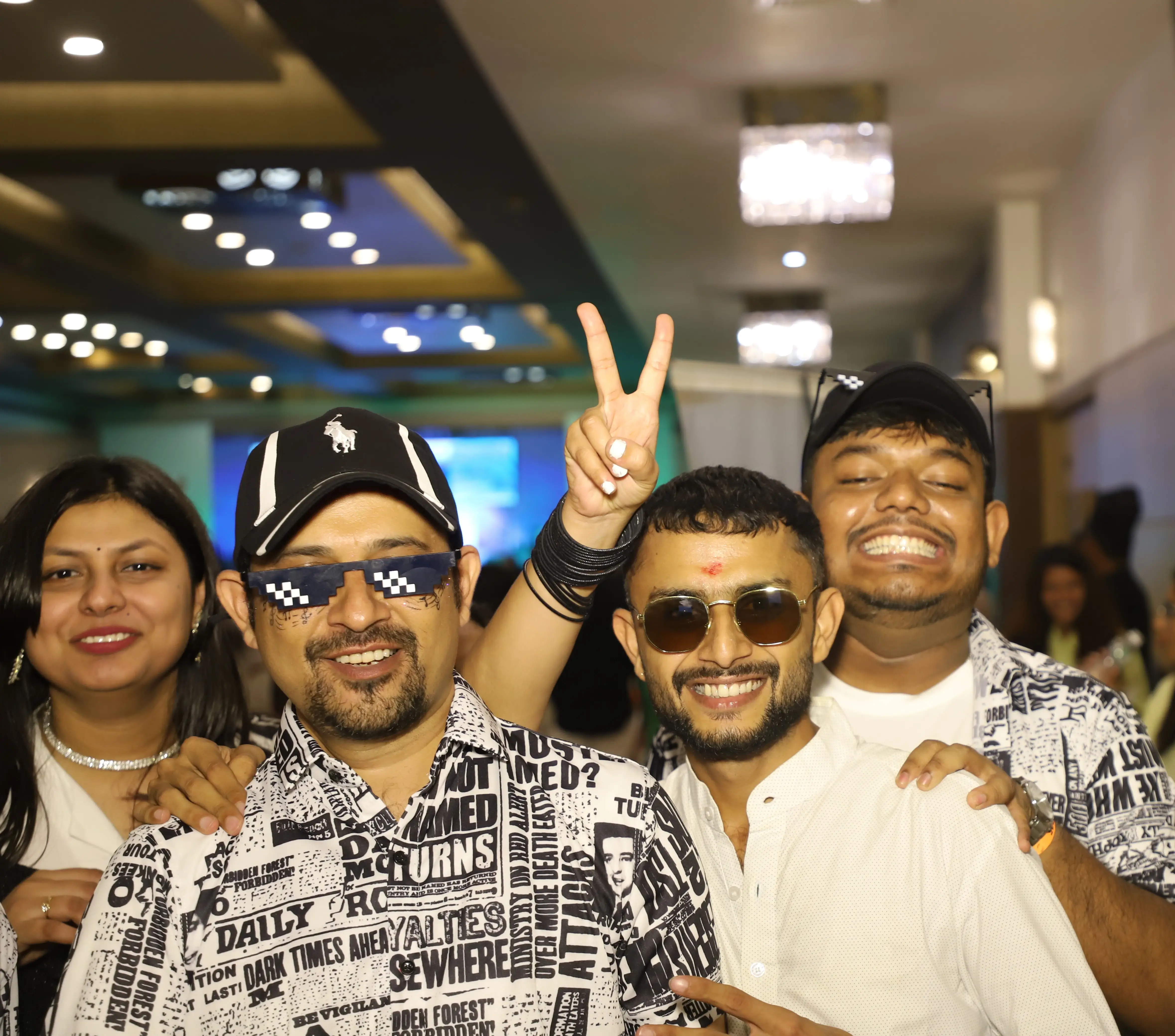 Photobooth setup at a corporate event in Gujarat