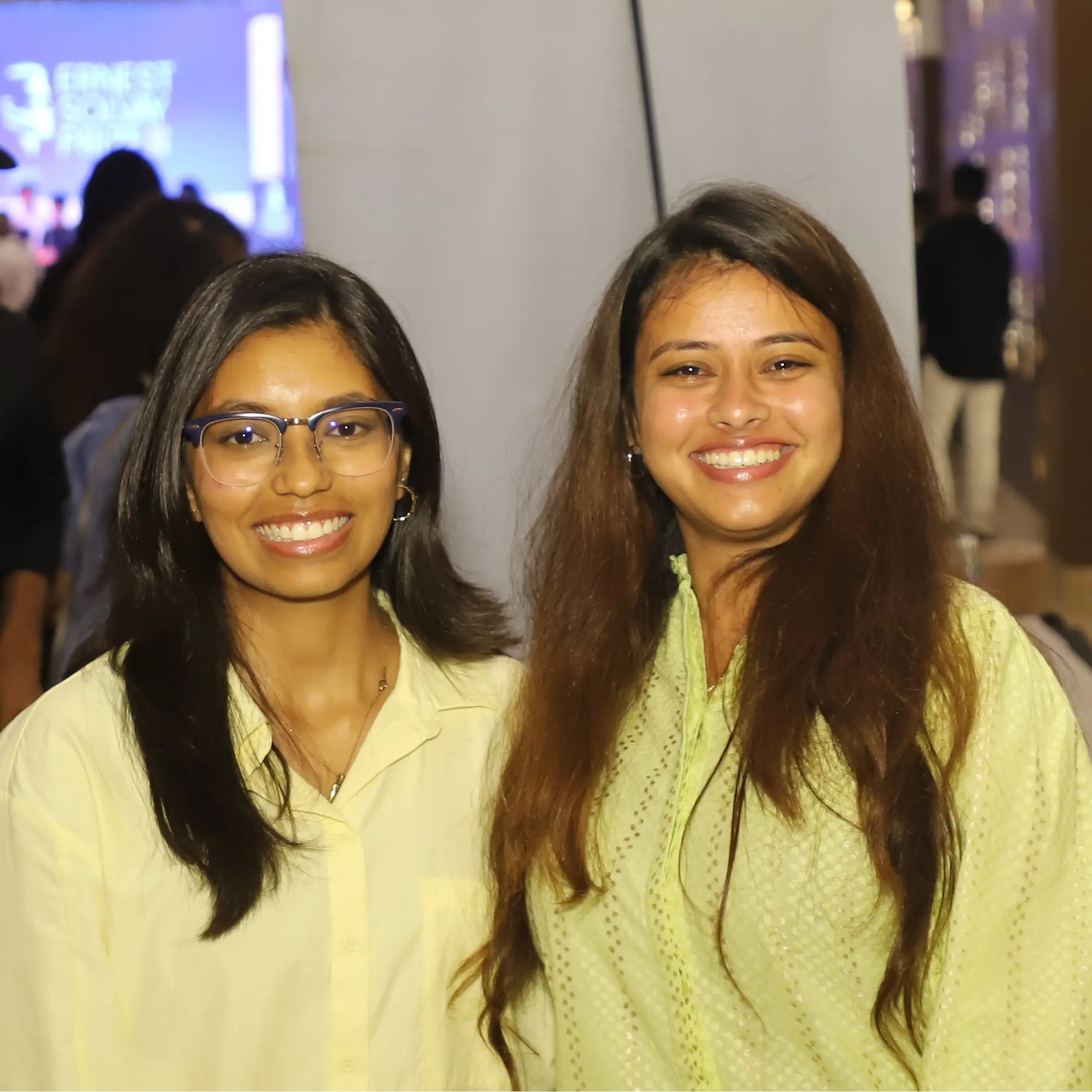 Guests posing for a picture at a wedding event in Vadodara